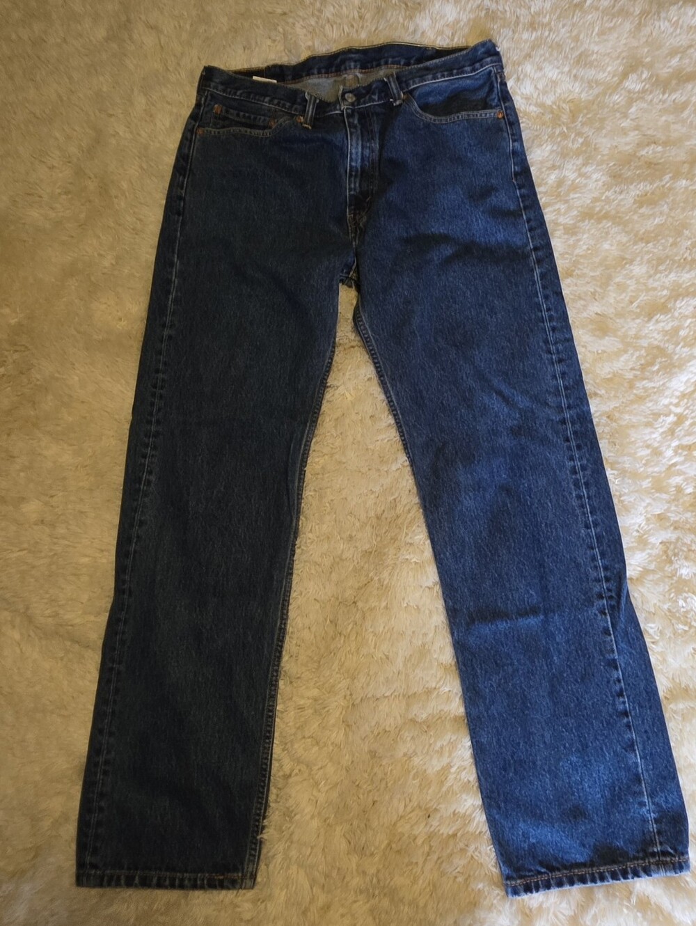 Levi's 505 Classic Men's Darkwash Regular Fit Straight-Leg Jean Sz. 38x34